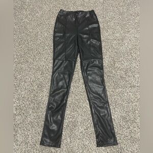 PrettyLittleThing Black Faux Leather Leggings